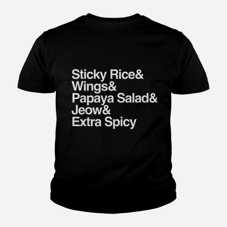 Laos Sticky Rice Travel Asia Asian Food Wings Kid T-Shirt