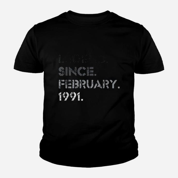 Legend Vintage February 1991 31 Years Old 31st Birthday Gift  Kid T-Shirt