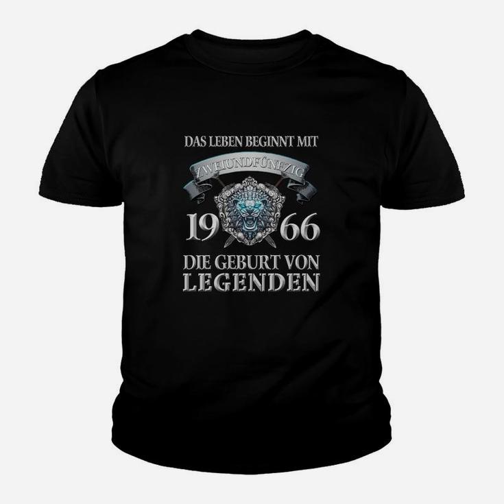 Legenden 1966 Jahrgang Kinder Tshirt, Retro Geburtstagsdesign