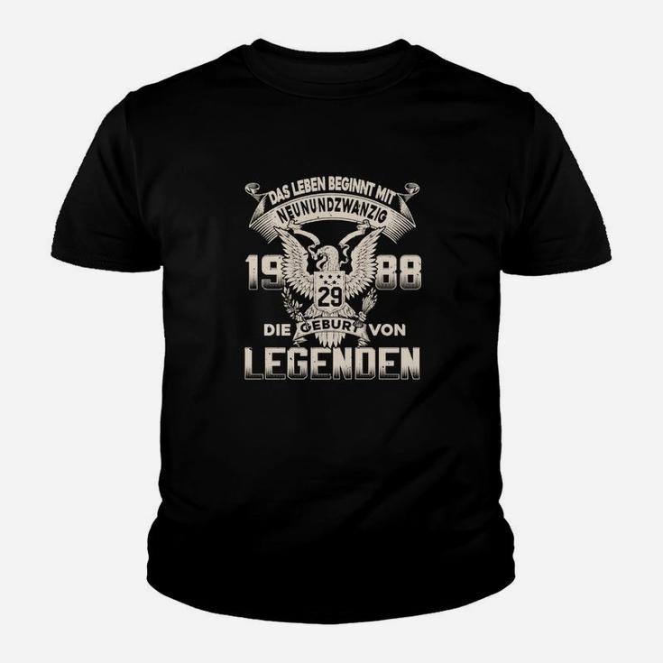 Legenden 1988 Geburtstags-Kinder Tshirt, Personalisiertes Adler Design