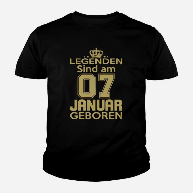 Legenden Sind Am 07 Januar Geboren Kinder T-Shirt