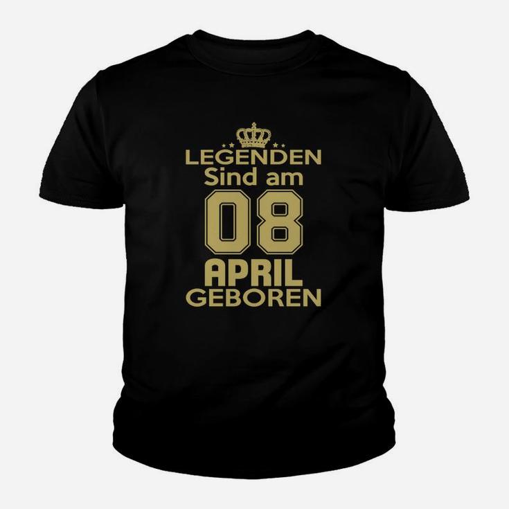 Legenden Sind Am 08 April Geboren Kinder T-Shirt