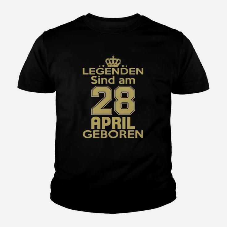 Legenden Sind Am 28 April Geboren Kinder T-Shirt