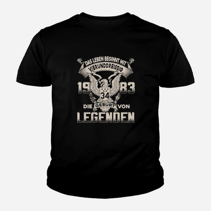 Legendengeburt 1983-1984, Adler-Motiv Geburtstags-Kinder Tshirt für Jahrgang