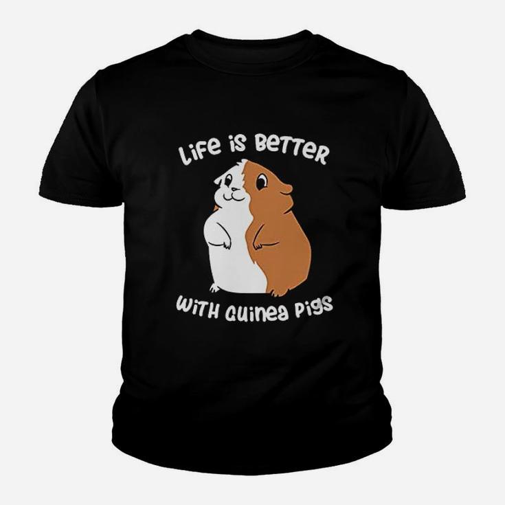 Life Is Better With A Guinea Pig Love Guinea Pigs Kid T-Shirt