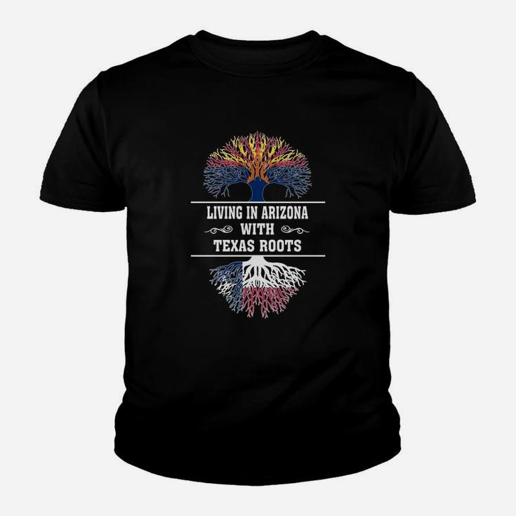 Living In Arizona With Texas Roots Kid T-Shirt