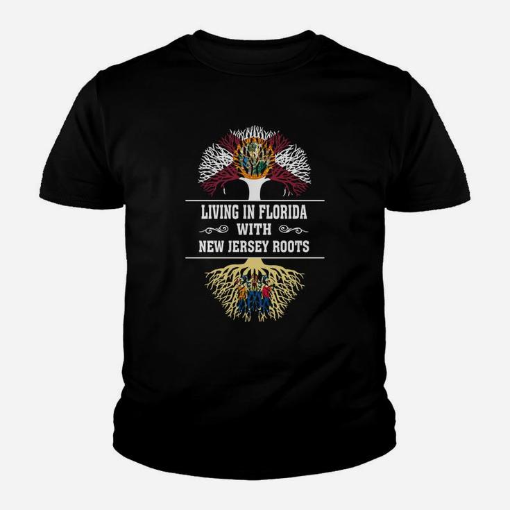 Living In Florida With New Jersey Roots Kid T-Shirt