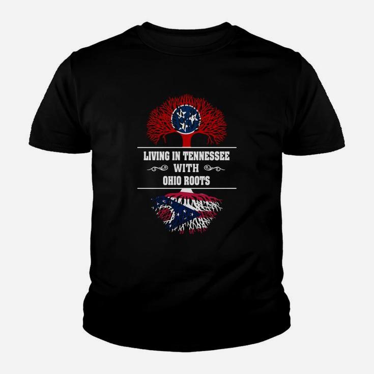 Living In Tennessee With Ohio Roots Kid T-Shirt