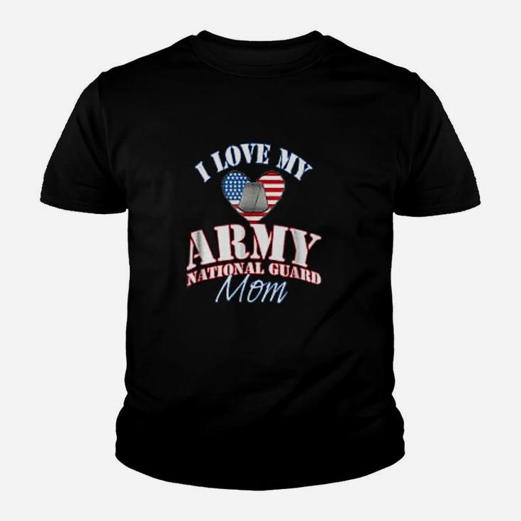Love My Us Army National Guard Mom Kid T-Shirt