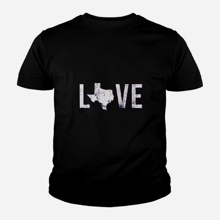 Love Texas Distressed Vintage Soft Style Texas Kid T-Shirt