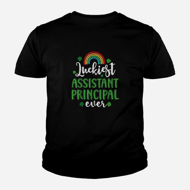 Luckiest Assistant Principal Ever St Patrick's Day Shamrocks Kid T-Shirt