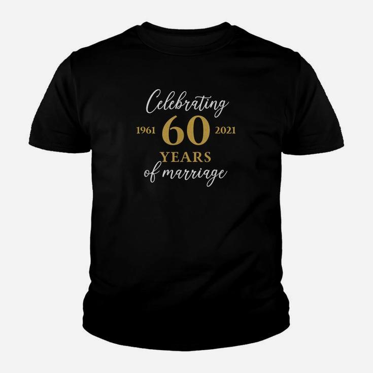 Lustige 60 Jahre Ehe 1961 60 Hochzeitstag Kinder T-Shirt