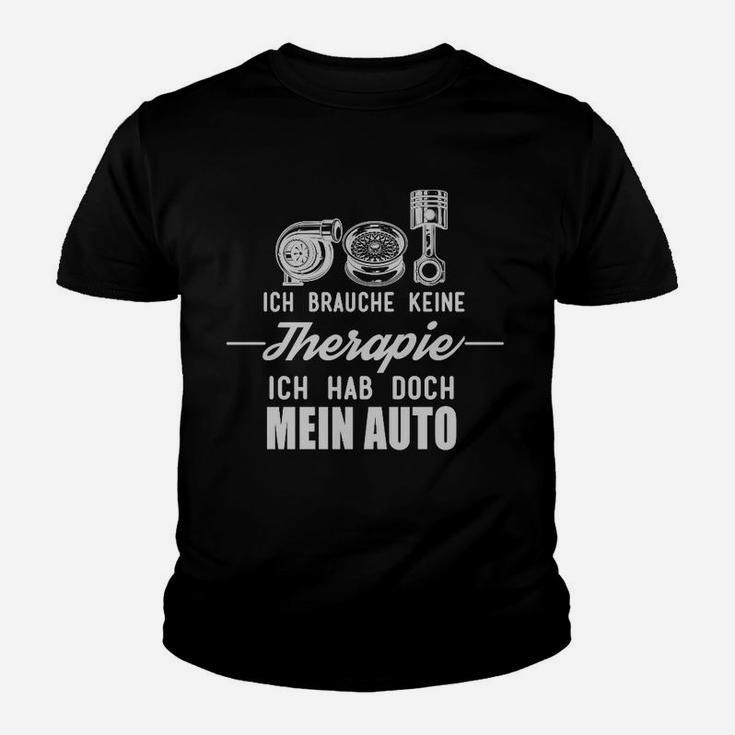 Lustiges Auto-Therapie Kinder Tshirt für Autoliebhaber