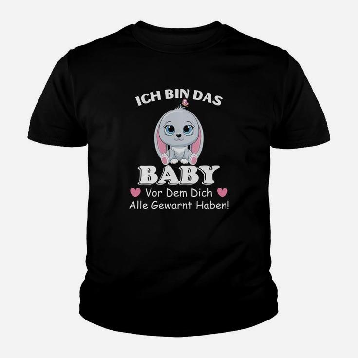 Lustiges Baby Kinder Tshirt – Ich bin das Baby, vor dem alle gewarnt haben