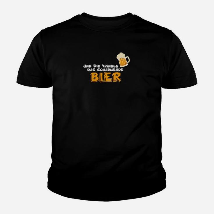 Lustiges Bierliebhaber Kinder Tshirt Schwarzes gehört zum Bier