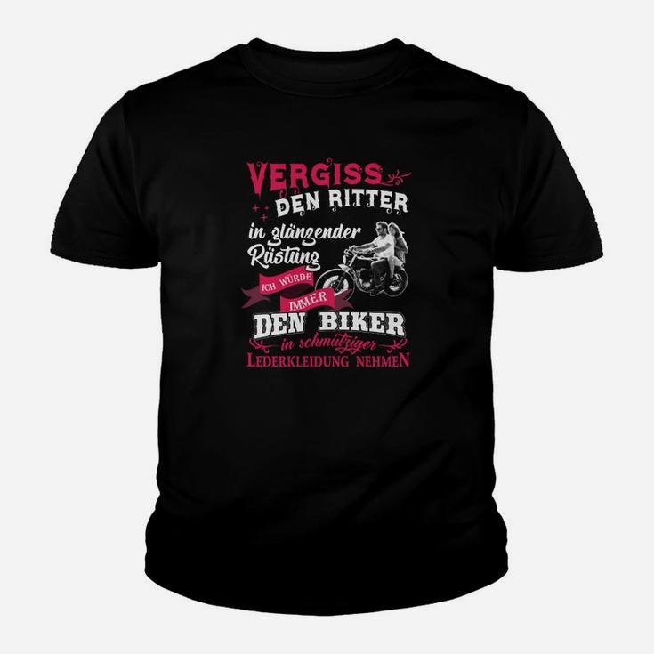 Lustiges Biker-Motto Kinder Tshirt mit deutschem Spruch, Motorrad-Fan Tee