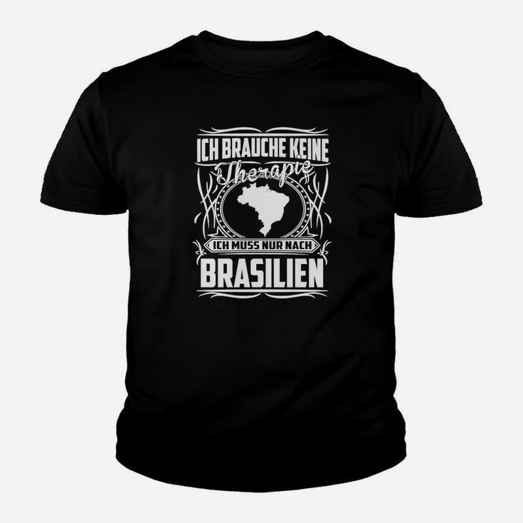 Lustiges Brasilien-Therapie Kinder Tshirt, Urlaub Motiv Tee