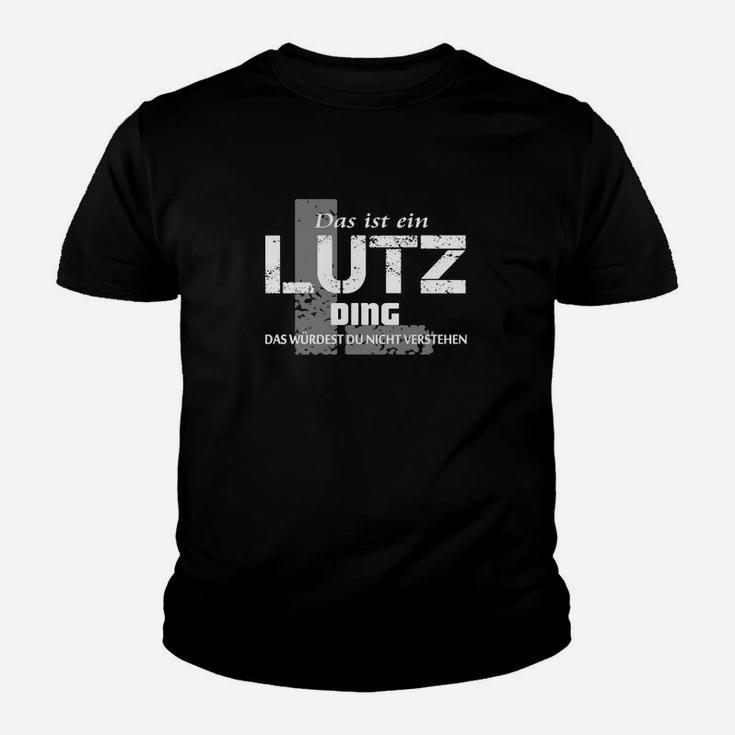 Lustiges Herren Kinder Tshirt Das ist ein Lutz Ding, Witziges Spruch Kinder Tshirt