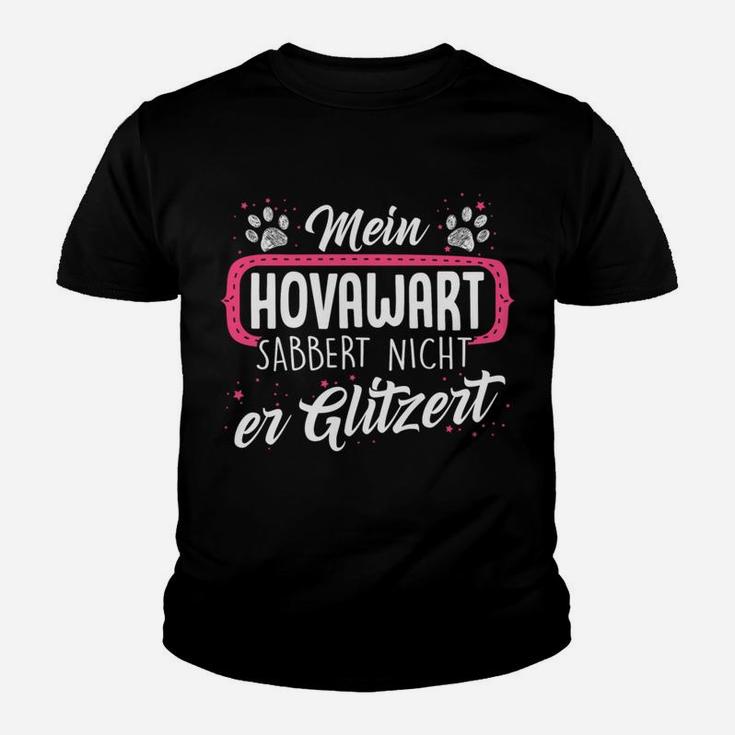 Lustiges Hovawart Kinder Tshirt - Er sabbert nicht, er glitzert, Fan-Kinder Tshirt für Hundefreunde