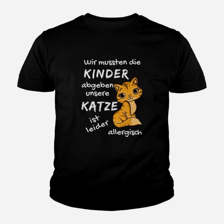 Lustiges Katzen-Kinder Tshirt, Spruch Allergische Katze, Familienhumor