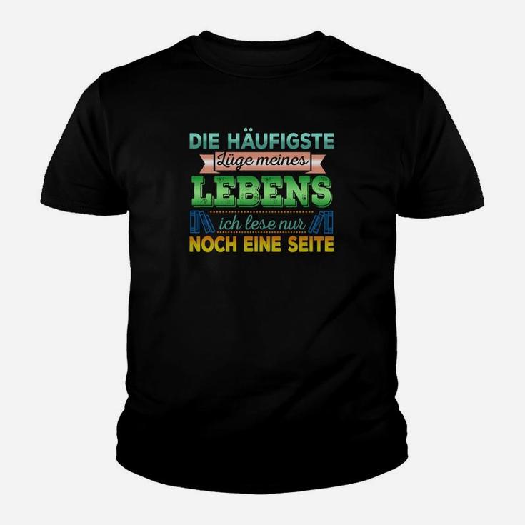 Lustiges Leseratten Kinder Tshirt - Ich lese nur noch eine Seite