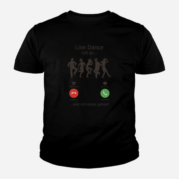 Lustiges Line Dance Kinder Tshirt mit Telefon-Witzen für Tanzfans