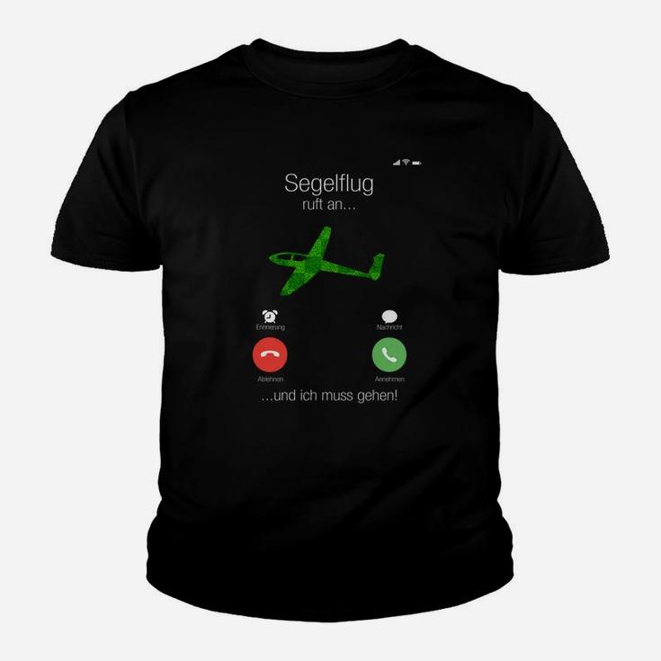 Lustiges Segelflug-Kinder Tshirt, Ideal für Gleitschirmflieger