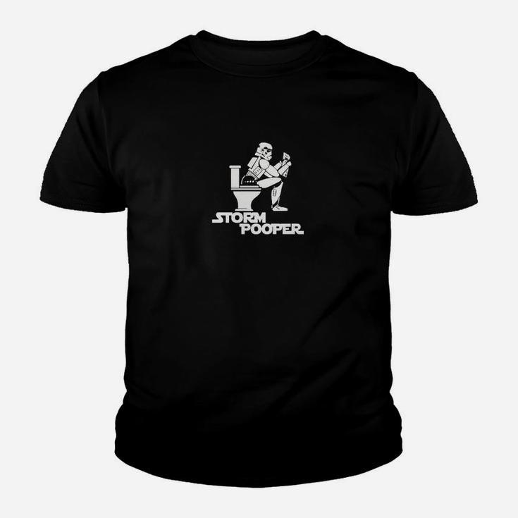 Lustiges Storm Pooper Kinder Tshirt mit Star Wars Parodie-Motiv