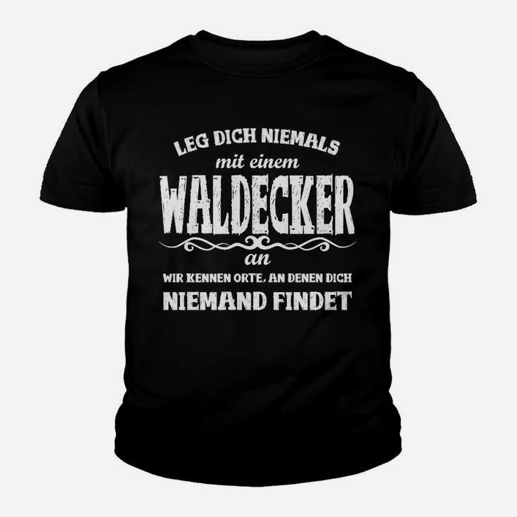 Lustiges Waldecker Spruch Kinder Tshirt – Herausforderungen meiden