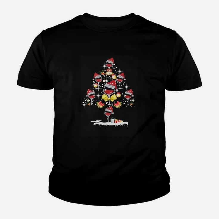 Lustiges Weihnachts-Kinder Tshirt Unisex mit Santa auf Moped, Schwarzes Motiv