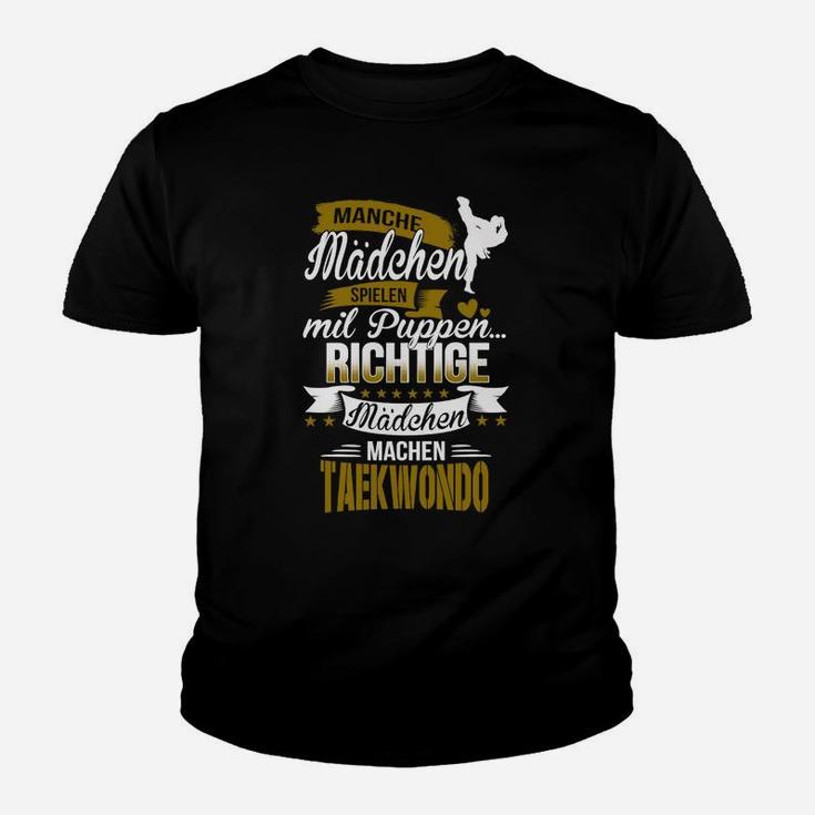 Mädchen Taekwondo Kinder Tshirt, Motivations-Kinder Tshirt für Sportlerinnen