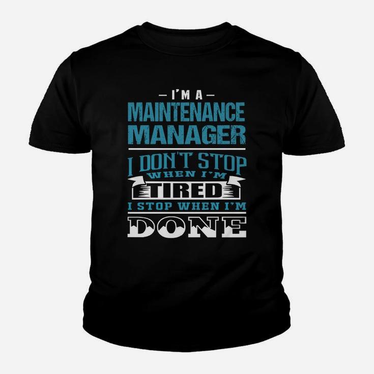 Maintenance Manager Kid T-Shirt
