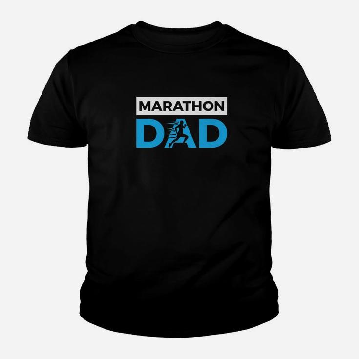 Marathon Dad Funny Sport Running Fathers Day Gift Kid T-Shirt