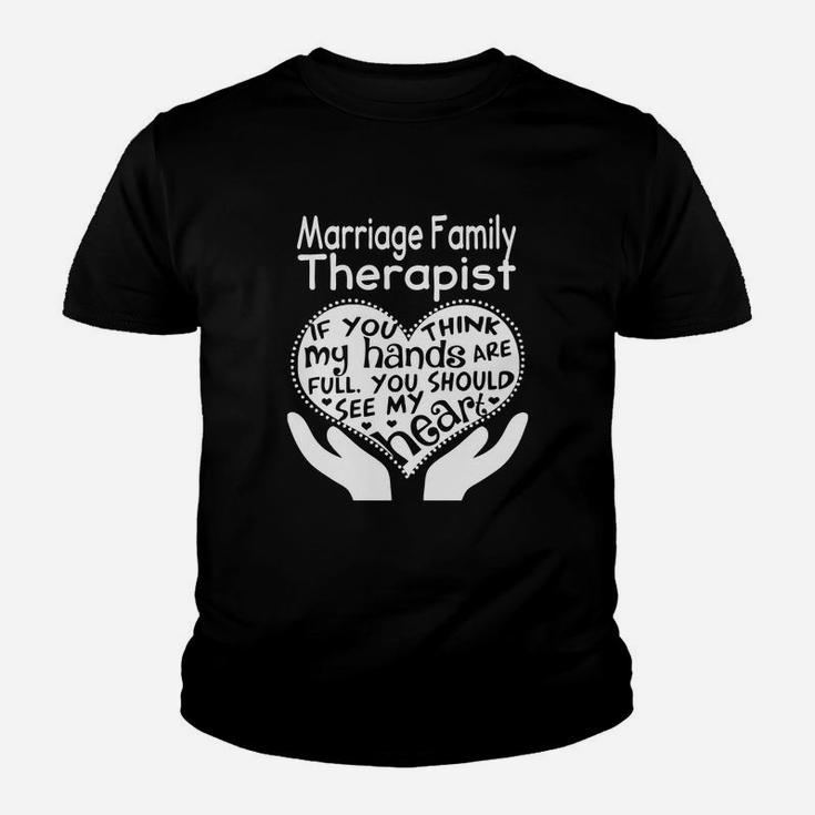 Marriage Family Therapist Full Heart Job Youth T-shirt