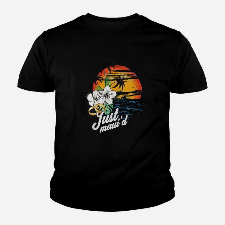 Maui Hawaii Just Married Maui'd Gift For Couples Kid T-Shirt