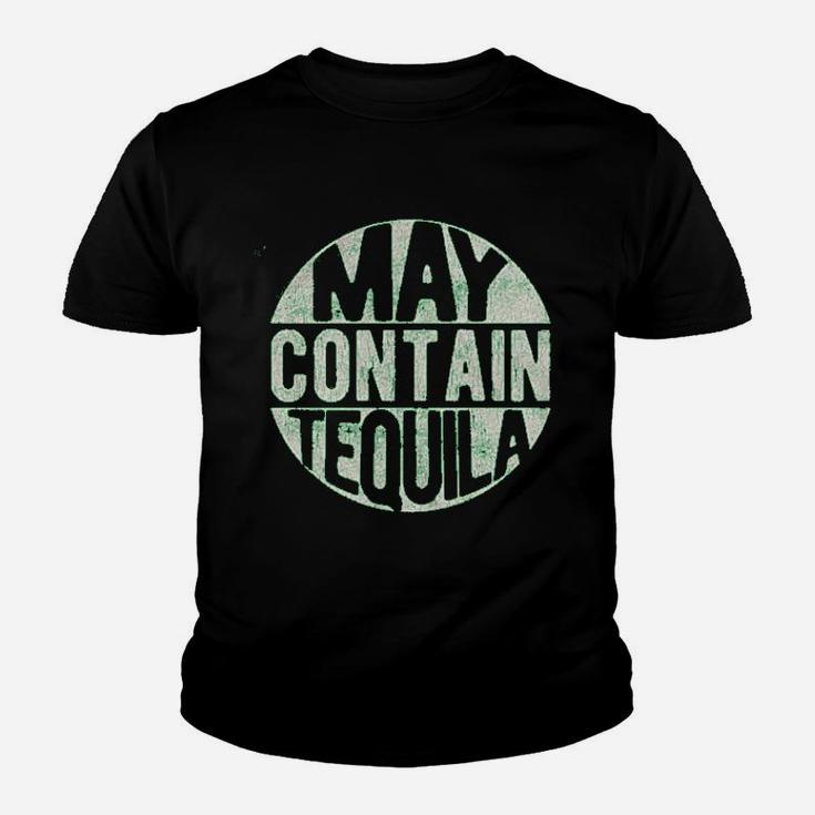 May Contain Tequila Funny Cinco De Mayo Tequila Drinking Kid T-Shirt