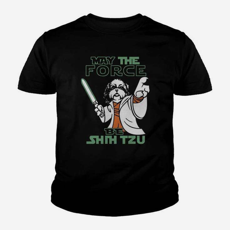 May The Force Be Shih Tzu Tshirt Kid T-Shirt
