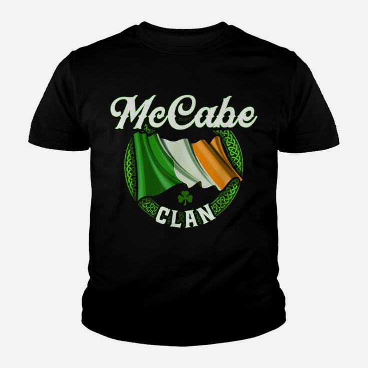 Mccabe Surname Irish Last Name Ireland Flag T-shirt Youth T-shirt