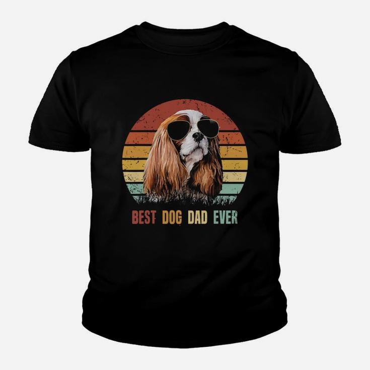 Mens Best Dog Dad Ever Cavalier King Charles Spaniel Kid T-Shirt