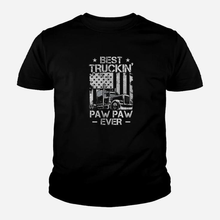 Mens Best Truckin Pawpaw Ever Shirt For Dad Gift On Fathers Day Premium Kid T-Shirt