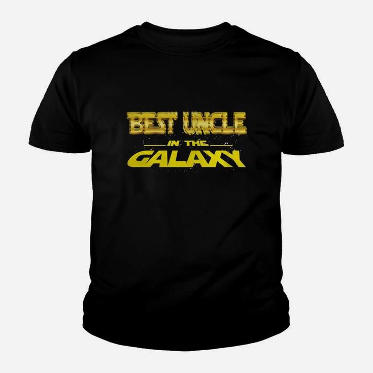 Mens Best Uncle In The Galaxy Funny Tshirt Cool Uncle Gift Medium Black Youth T-shirt