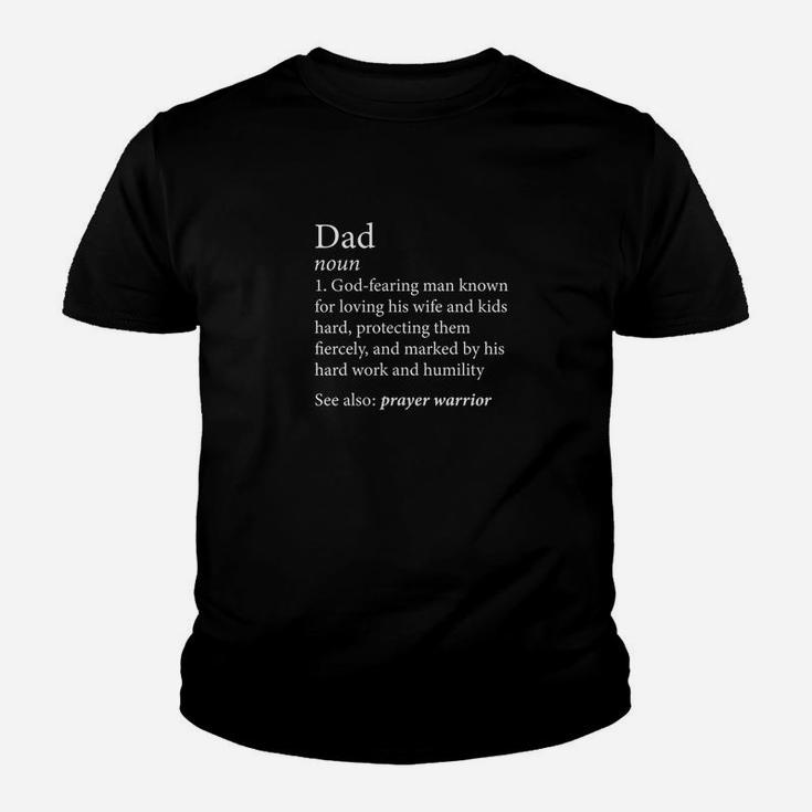 Mens Christian Dad Definition Fathers Day Shirt Kid T-Shirt
