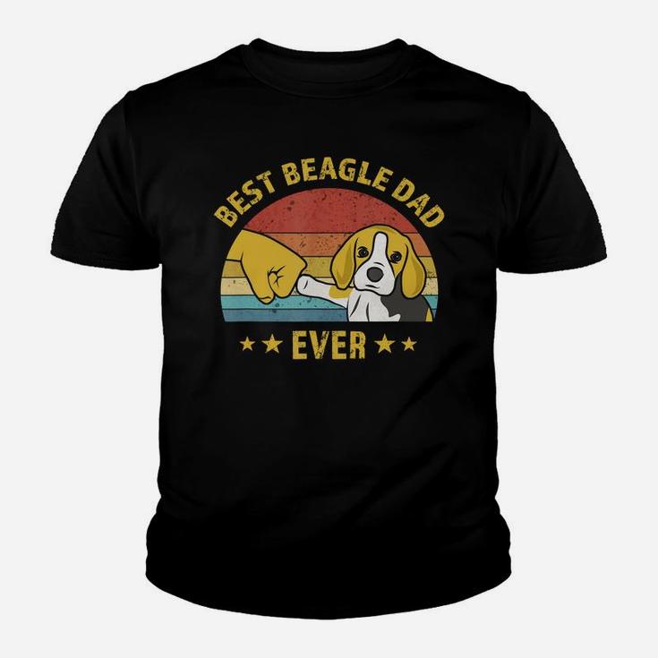 Mens Cute Best Beagle Dad Ever Retro Vintage Gift Puppy Lover T-shirt Kid T-Shirt