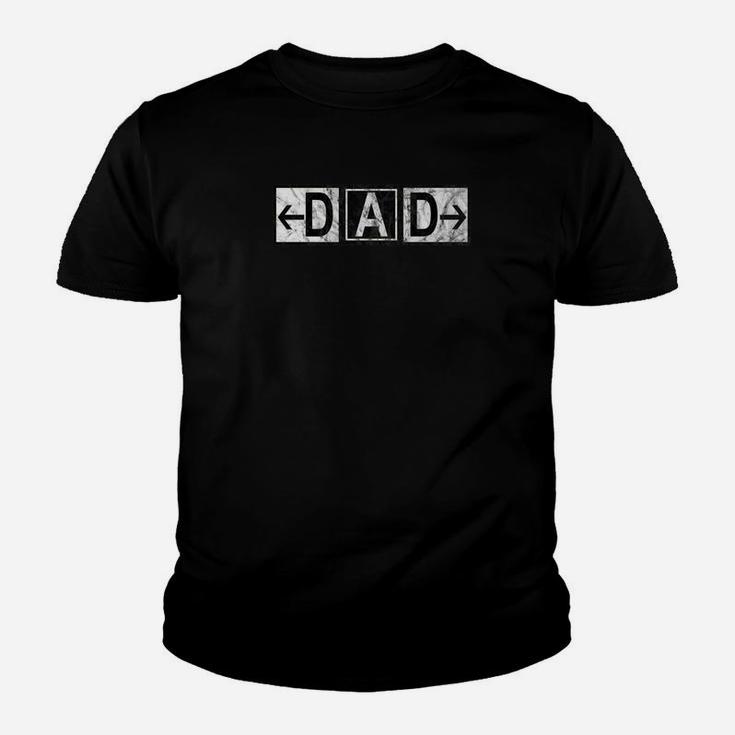 Mens Dad Airport Taxiway Sign Pilot Fathers Day 2019 Vintage Bw Premium Kid T-Shirt