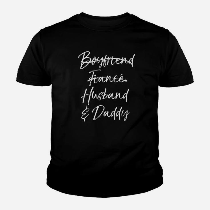 Mens Dad Gift Not Boyfriend Fiance Marked Out Husband Daddy Premium Kid T-Shirt