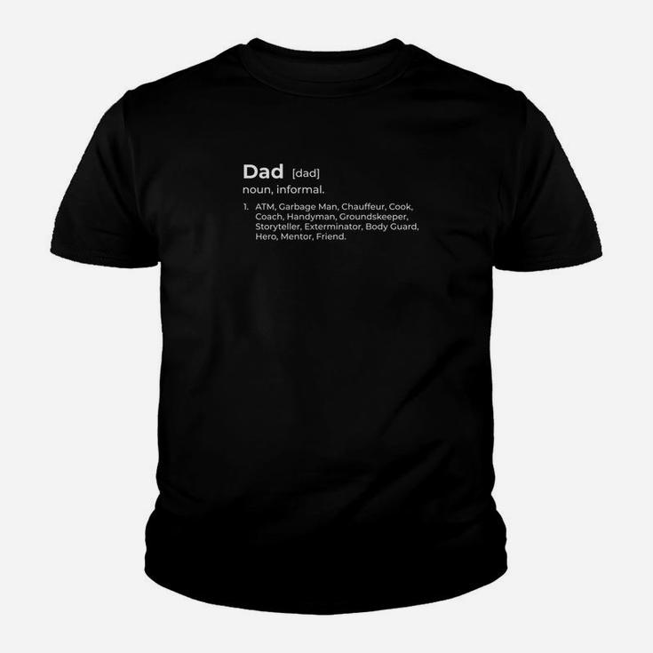 Mens Dad Noun Dictionary Atm Fathers Day Funny Premium Kid T-Shirt