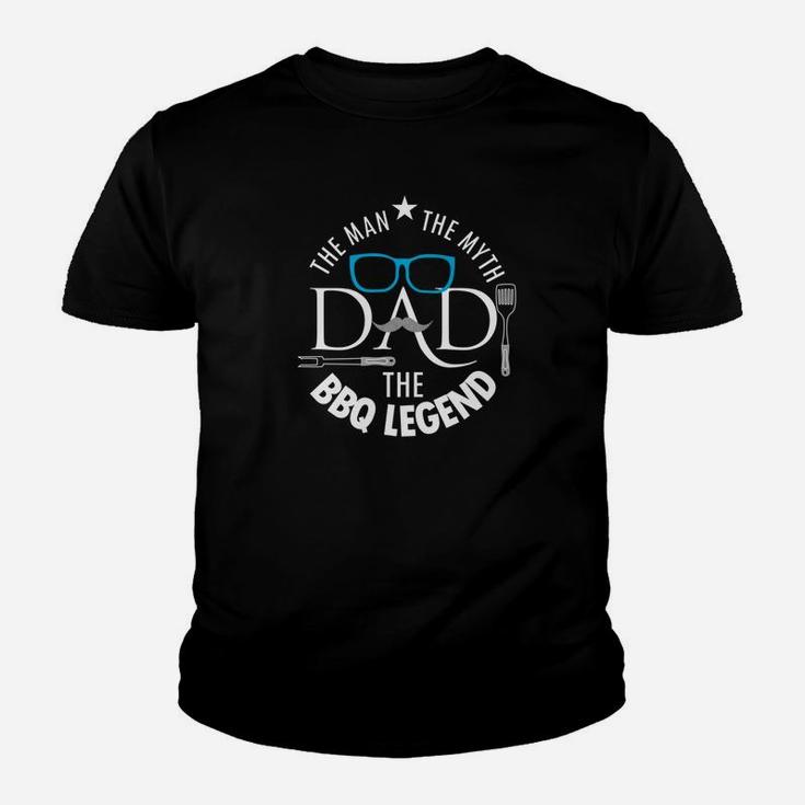Mens Dad The Man The Myth The Bbq Legend Gift Fathers Day Grill Premium Kid T-Shirt