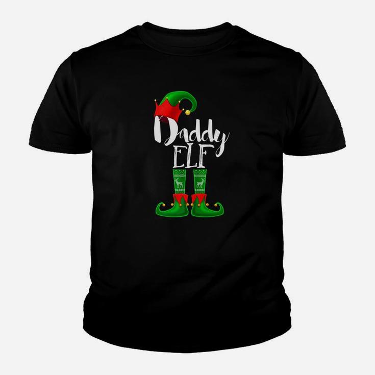 Mens Daddy Elf Matching Family Christmas Pajama Shirt Gift Men Kid T-Shirt