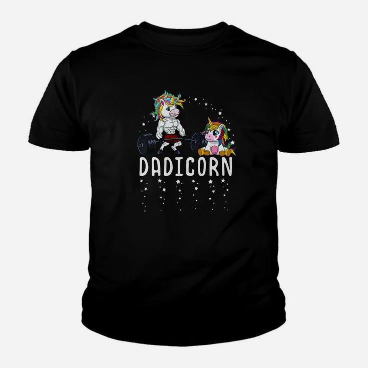 Mens Dadicorn Unicorn Dad Fitness Gym Weightlifting Birthday Premium Kid T-Shirt