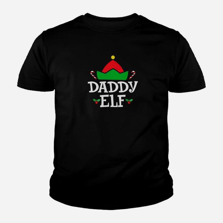 Mens Elf Daddy Matching Family Group Christmas Pajama Kid T-Shirt